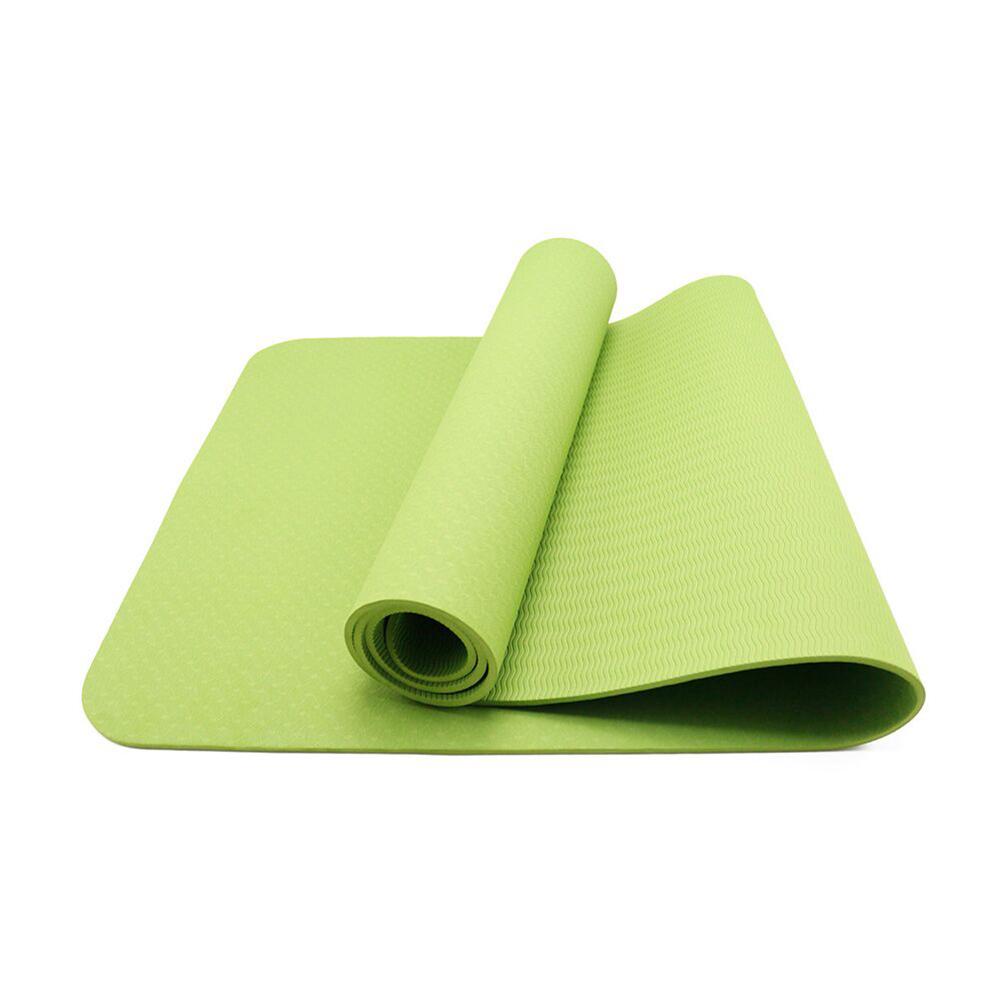 premium 6mm Eco TPE yoga matt and strap - Army Green&Green Tumaz