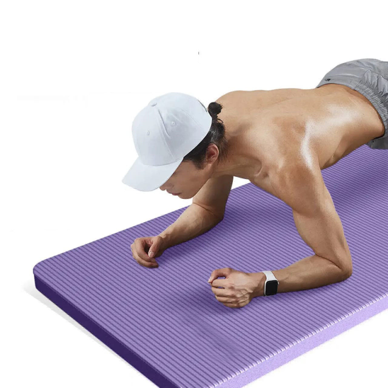 Extra Thick High Density Anti-Tear Exercise Yoga Mat with Carrying Strap